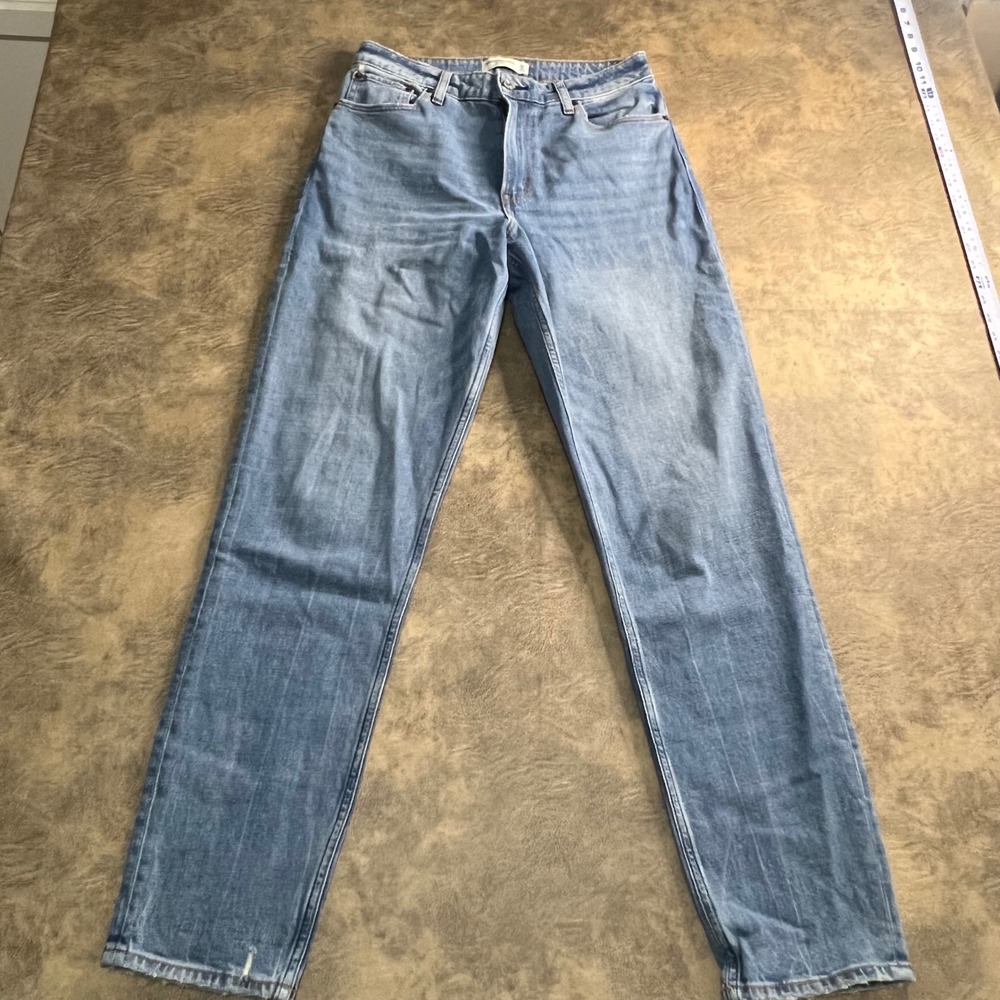Abercrombie & Fitch Mom‎ Jeans Womens 28/6XL Blue High Rise Curve Love 7089